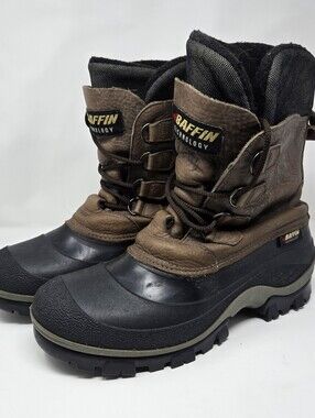 Baffin Brown and Black Men's Cold-Weather Utility Boots Sz 13 Made In Canada